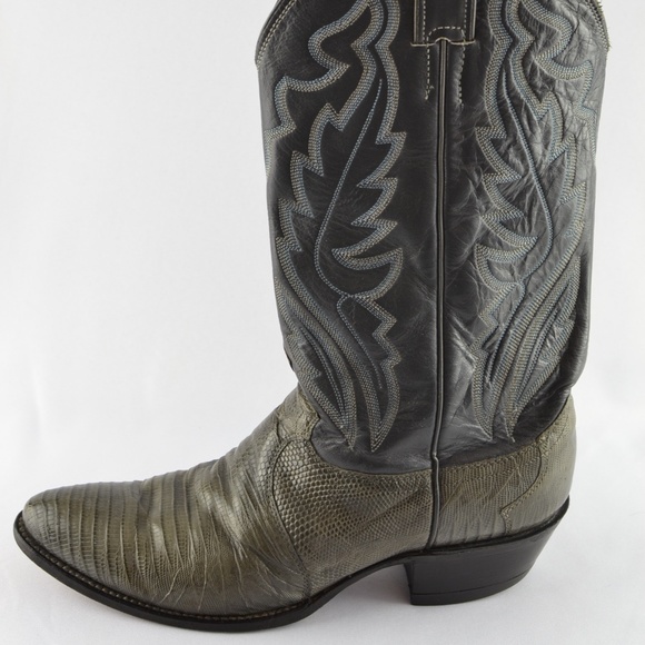 Vintage Justin Lizard # 8327 Leather Cowboy Boots main image 6